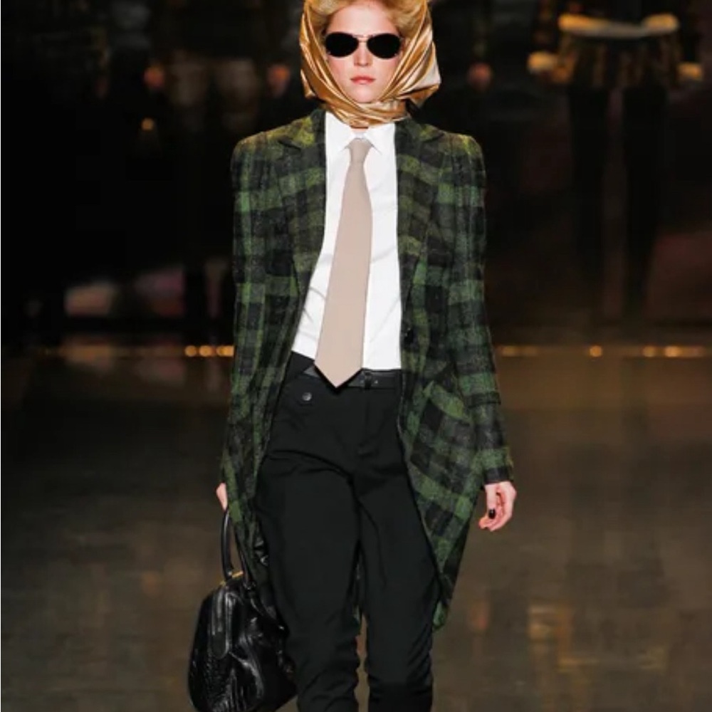 Rare 90’s/y2k tartan plaid tailcoat by L.A.M.B. Panic at the disco vibes